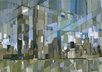 Urban sceneries in cubist abstreaction